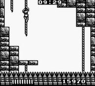 une photo d'Ã©cran de Castlevania - The Adventure sur Nintendo Game Boy